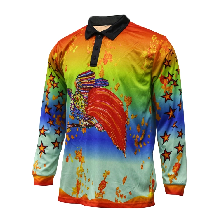 Outdoor Custom Windproof Quick Dry Breathable Fishing Wear Quick Dry Printed Design with High Quality Fishing Wear